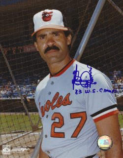AUTOGRAPHED BENNY AYALA 8x10 Baltimore Orioles photo