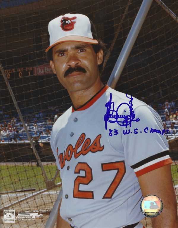 AUTOGRAPHED BENNY AYALA 8x10 Baltimore Orioles photo