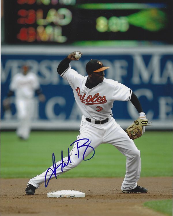 AUTOGRAPHED FREDDIE BYNUM 8X10 Baltimore Orioles Photo