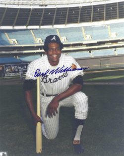 AUTOGRAPHED 8x10 EARL WILLIAMS Atlanta Braves Photo
