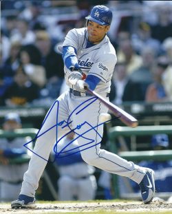 AUTOGRAPHED JAMES LONEY 8x10 Los Angeles Dodgers photo