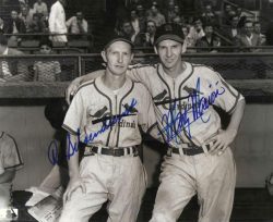 AUTOGRAPHED RED SCHOENDIENST & MARTY MARION 8x10 St. Louis Cardinals Photo