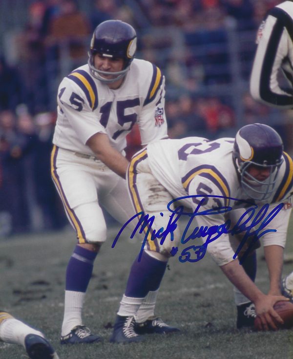 Autographed MICK TINGELHOFF 8x10 Minnesota Vikings Photo