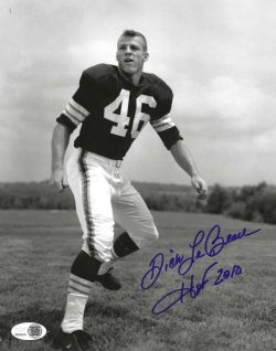 Autographed DICK LEBEAU "HOF 2010" 8X10 Detroit Lions Photo JSA