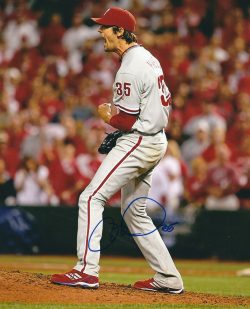 AUTOGRAPHED COLE HAMELS 8X10 Philadelphia Phillies Photo