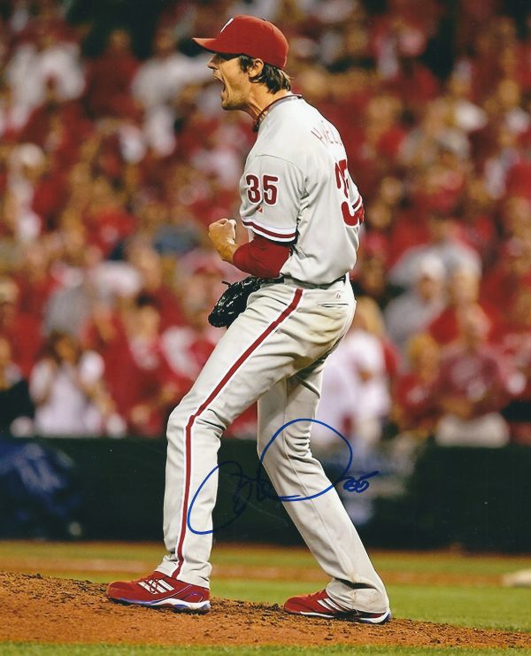AUTOGRAPHED COLE HAMELS 8X10 Philadelphia Phillies Photo