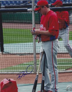 AUTOGRAPHED BRIAN BOCOCK 8x10 Philadelphia Phillies photo