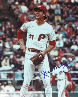 AUTOGRAPHED JIM LONBORG 8x10 Philadelphia Phillies Photo