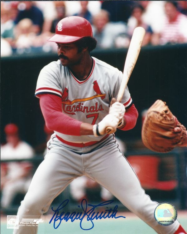 AUTOGRAPHED REGGIE SMITH 8x10 St. Louis Cardinals photo