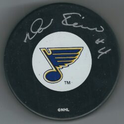 AUTOGRAPHED NOEL PICARD St. Louis Blues Hockey Puck