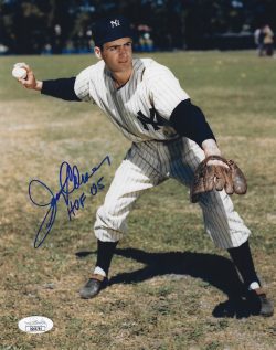 Autographed HOF'R JERRY COLEMAN 8x10 New York Yankees photo JSA