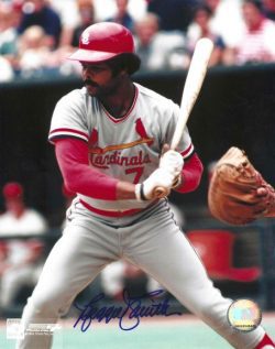 AUTOGRAPHED REGGIE SMITH 8x10 St. Louis Cardinals photo