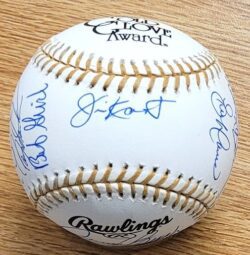 Gold Glove Winners Baseball Autographed Official Rawlings Major League Baseball 16 Signatures