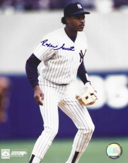 AUTOGRAPHED RAFAEL SANTANA 8x10 New York Yankees Photo