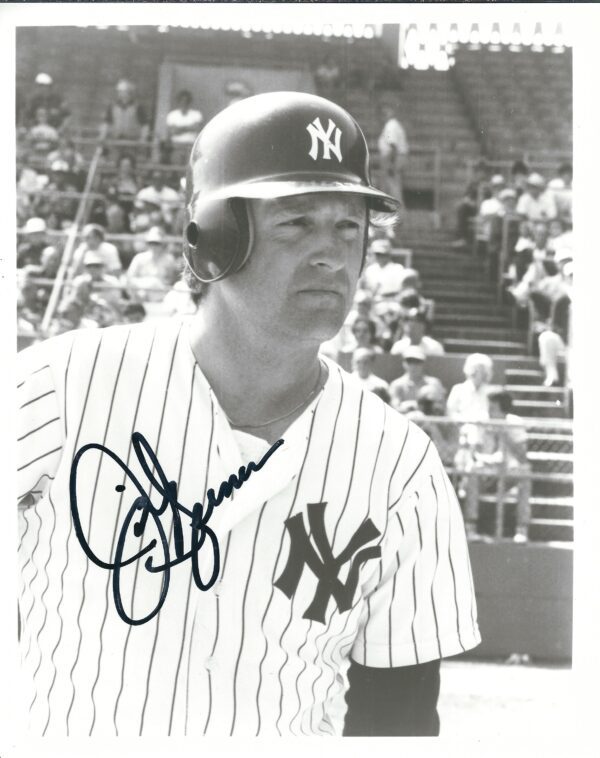 AUTOGRAPHED JIM SPENCER 8x10 New York Yankees Photo