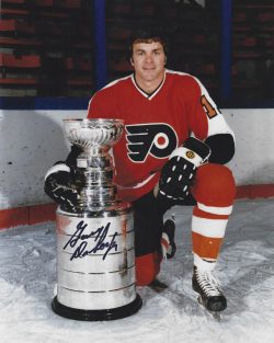 Autographed  GARY DORNHOEFER 8x10 Philadelphia Flyers Photo