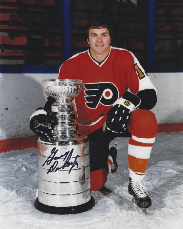 Autographed  GARY DORNHOEFER 8x10 Philadelphia Flyers Photo