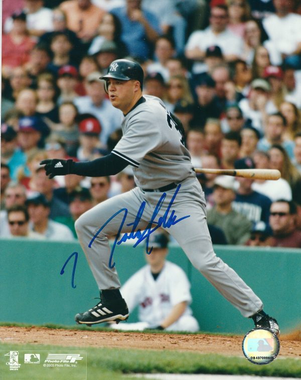 AUTOGRAPHED NICK JOHNSON 8x10 New York Yankees Photo