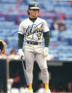 AUTOGRAPHED MIKE GALLEGO 8X10 Oakland A's Photo