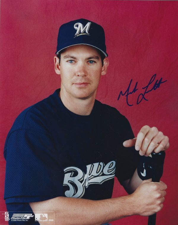 AUTOGRAPHED MARK LORETTA 8X10 Milwaukee Brewers Photo