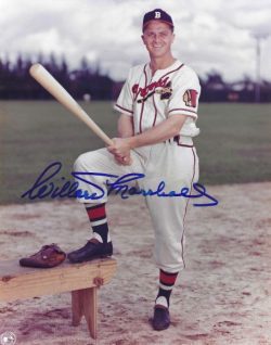 AUTOGRAPHED WILLARD MARSHALL 8x10 Boston Braves Photo