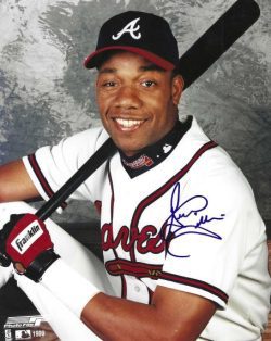 AUTOGRAPHED  GERALD WILLIAMS 8x10 Atlanta Braves Photo