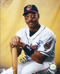 AUTOGRAPHED ELLIS BURKS 8X10 Cleveland Indians Photo
