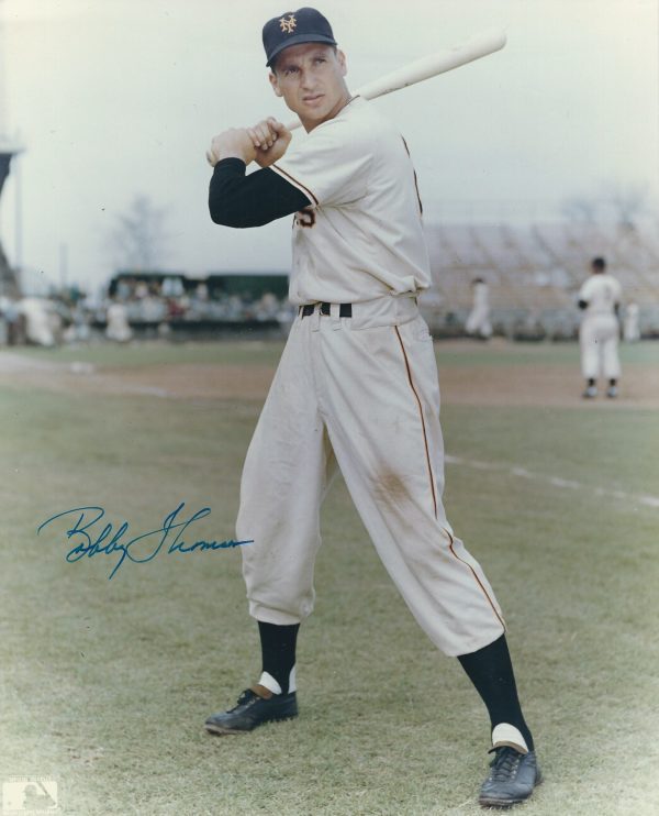 AUTOGRAPHED BOBBY THOMSON 8x10 New York Giants Photo