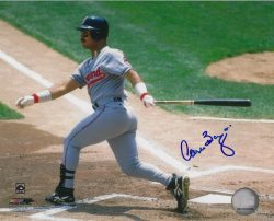 AUTOGRAPHED CARLOS BAERGA 8X10 Cleveland Indians Photo