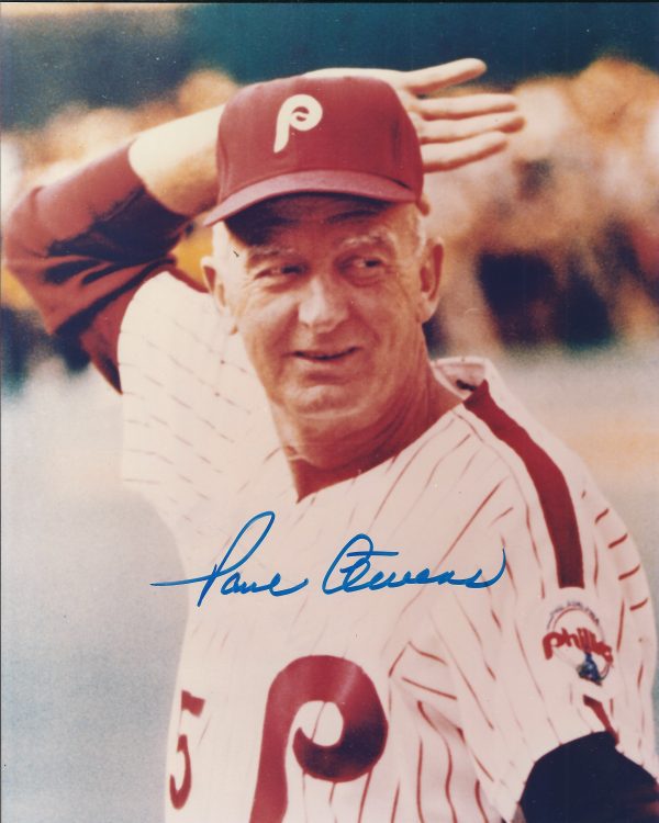 AUTOGRAPHED PAUL OWENS 8X10 Philadelphia Phillies Photo