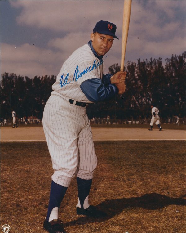 AUTOGRAPHED ED BOUCHEE 8x10 New York Mets photo