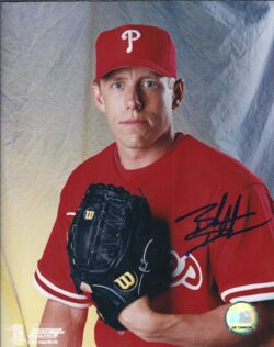 AUTOGRAPHED BRANDON DUCKWORTH 8x10 Philadelphia Phillies Photo
