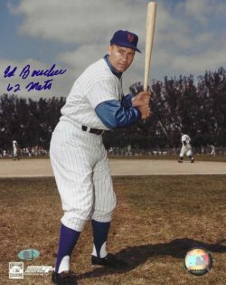 AUTOGRAPHED ED BOUCHEE "62 Mets" 8x10 New York Mets photo