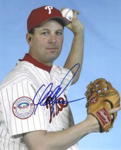 AUTOGRAPHED DAN PLESAC 8X10 Philadelphia Phillies Photo