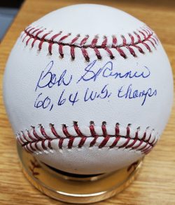 Autographed BOB SKINNER  60,64 WS Champs Official Major League Baseball