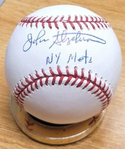 Autographed JOHN STEPHENSON "NY Mets" Official Major League Baseball
