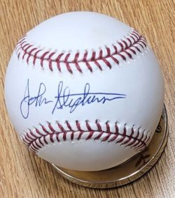 Autographed JOHN STEPHENSON Official Major League Baseball