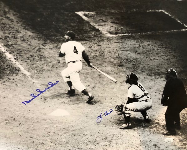 Autographed Duke Snider and Yogi Berra 16x20 New York Yankees Photo with JSA COA