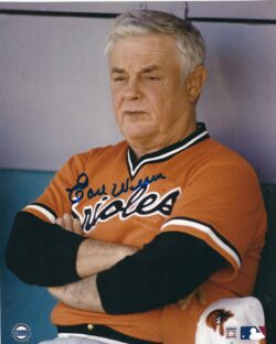 Autographed HOF'R EARL WEAVER 8x10 Baltimore Orioles Photo
