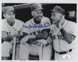 Autographed HOF'R DUKE SNIDER 8X10 New York Mets Photo JSA