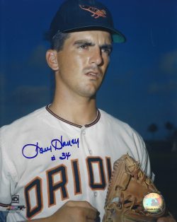 AUTOGRAPHED LARRY HANEY 8X10 Baltimore Orioles Photo