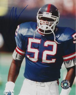 Autographed PEPPER JOHNSON 8x10 New York Giants photo