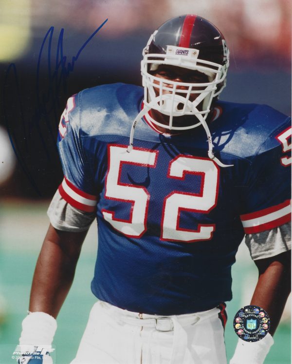 Autographed PEPPER JOHNSON 8x10 New York Giants photo
