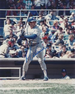 AUTOGRAPHED PETE INCAVIGLIA 8X10 Texas Rangers Photo