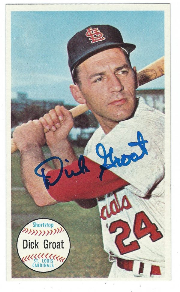 Autographed DICK GROAT 1964 Topps Giant Card