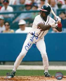 AUTOGRAPHED OTIS NIXON 8x10 Atlanta Braves Photo