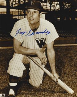 AUTOGRAPHED FAYE THRONEBERRY 8X10 Washington Senators Photo