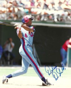 AUTOGRAPHED DELINO DESHIELDS 8x10 Montreal Expos Photo
