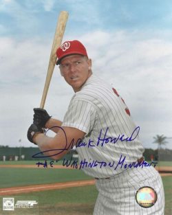 AUTOGRAPHED FRANK HOWARD 8X10 Washington Senators Photo