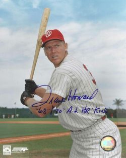 AUTOGRAPHED FRANK HOWARD 8X10 Washington Senators Photo